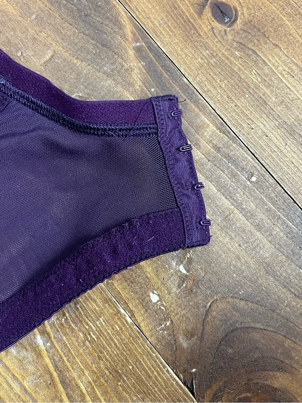 Cacique size 46DDD dark plum lace unlined full coverage bra